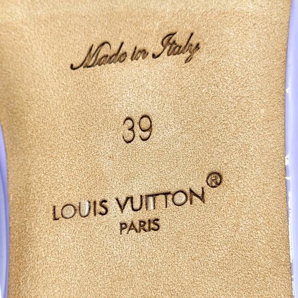 Louis Vuitton Swing Flat Mary Jane Ballerina Lilac Leather Flats EU 39 US 9 NWB - Picture 7 of 8